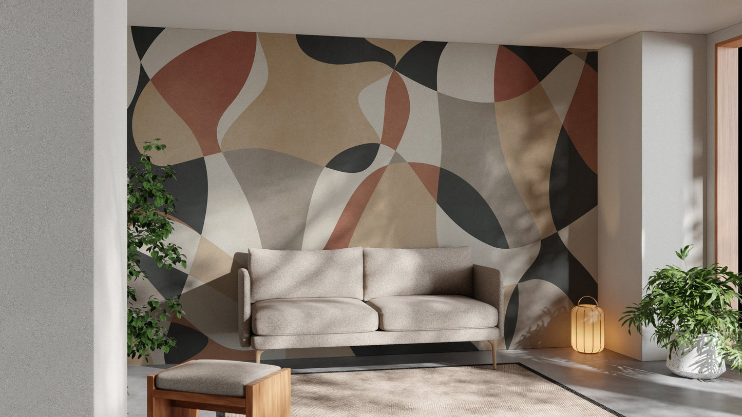 Modern geometric wallpaper with bold, eye-catching designs.

