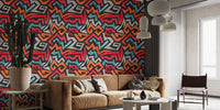 Contemporary wallpaper featuring vibrant vector artwork.