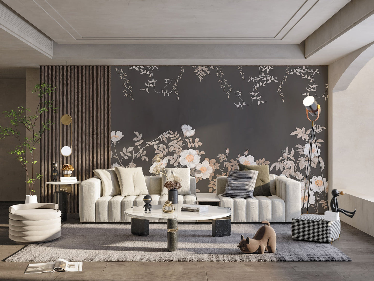 Botanical Blooms Wallpaper Mural - Wallanza