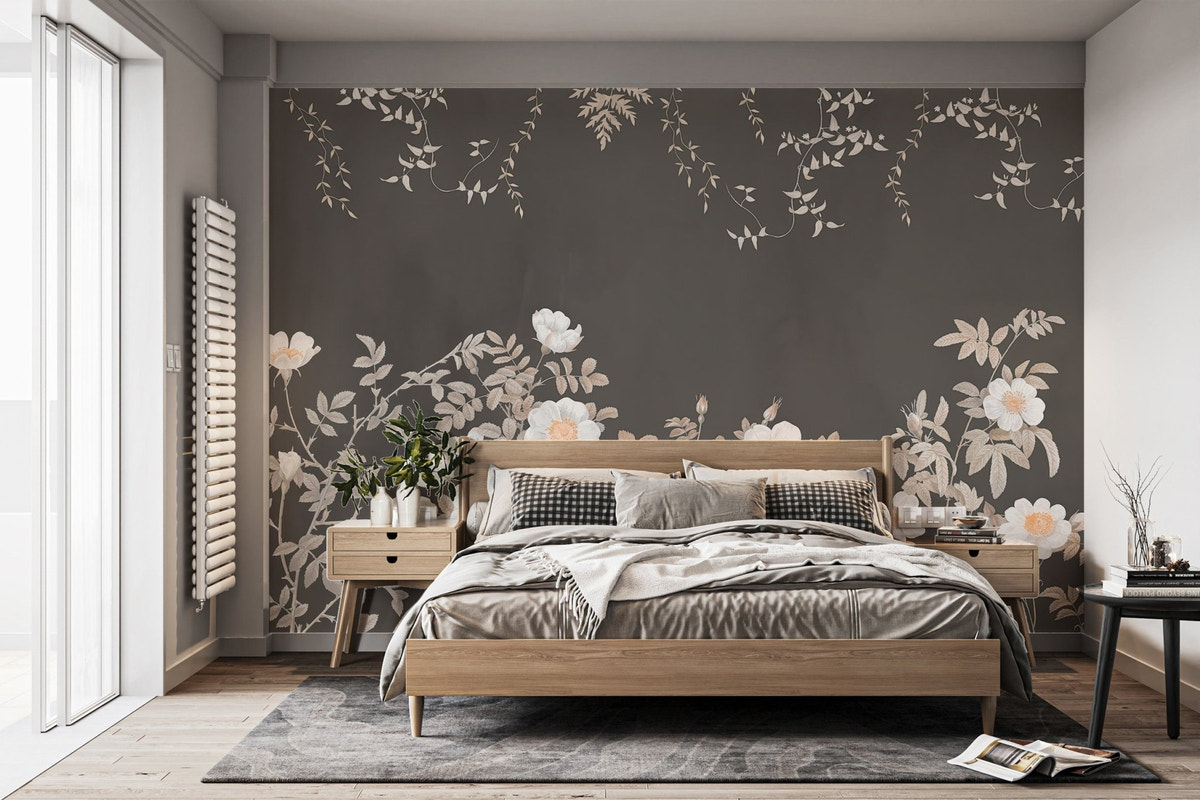 Botanical Wallpaper for Walls - floral and plants Designs