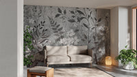 Botanical Flower Wallpaper Mural - Wallanza