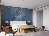 Calm bedroom decor with Breezy Floral Elegance wall mural