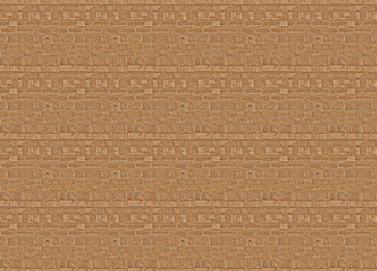 Brick Wall Pavement Texture Brown Color Wallpaper in your room — zoomed