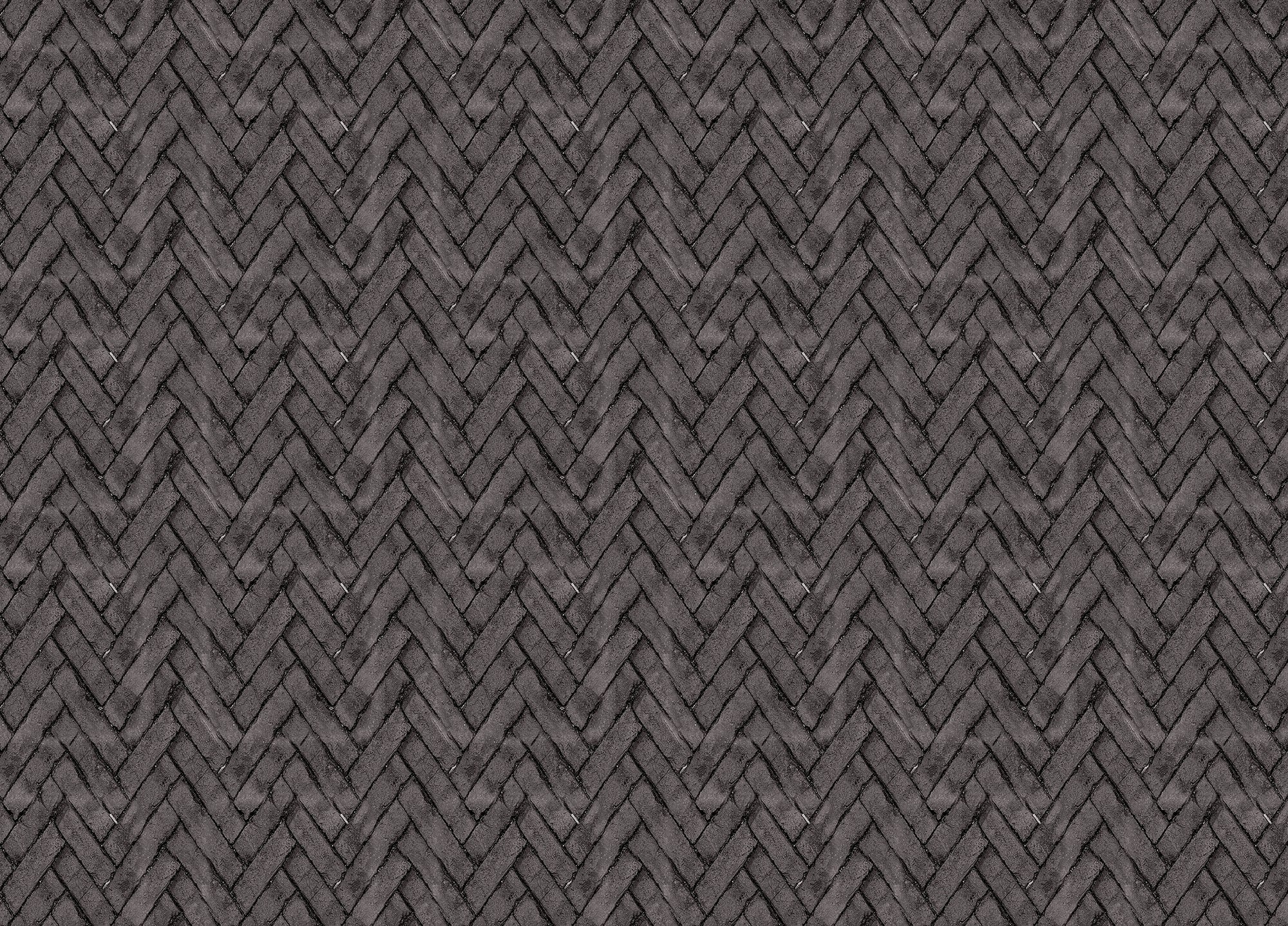 Dark Brown Brick Repeat Pattern Wallpaper For Walls