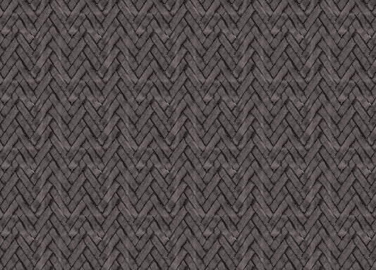 Dark Brown Brick Repeat Pattern Wallpaper For Walls
