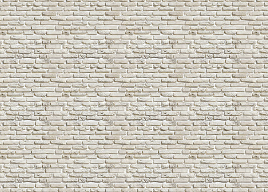 Old Vintage White Color Brick Wallpaper For Walls