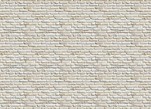 Old Vintage White Color Brick Wallpaper For Walls