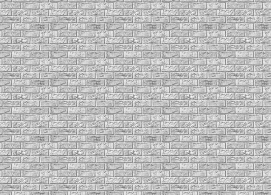 Rustic Vintage White Color Brick Wallpaper For Walls