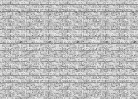 Rustic Vintage White Color Brick Wallpaper For Walls