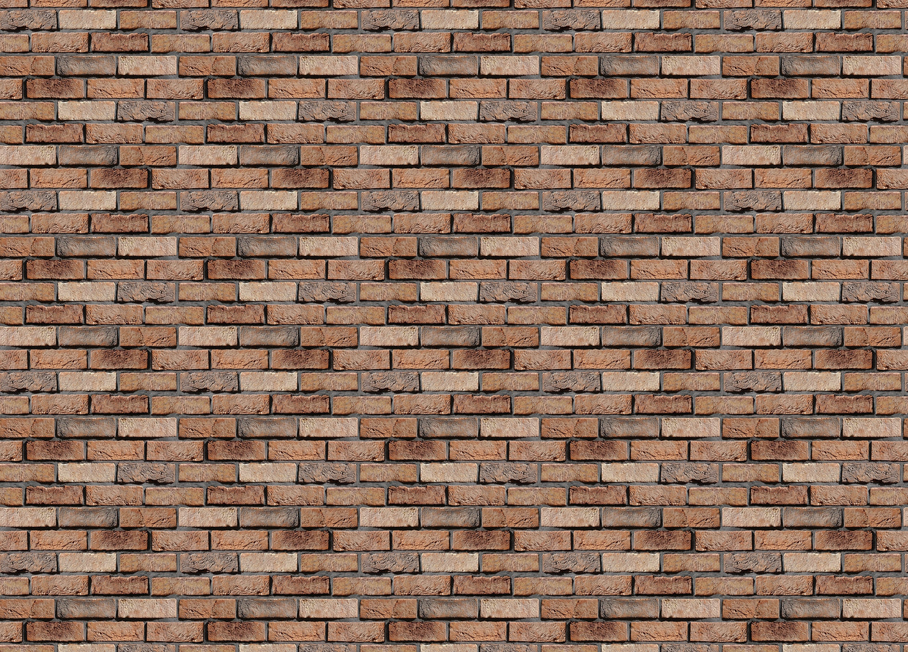 Old Red Brick Wall Rustic Texture Design Wallpaper
