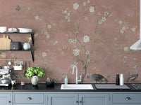 Brown Chinoiserie Wall Mural - Wallanza