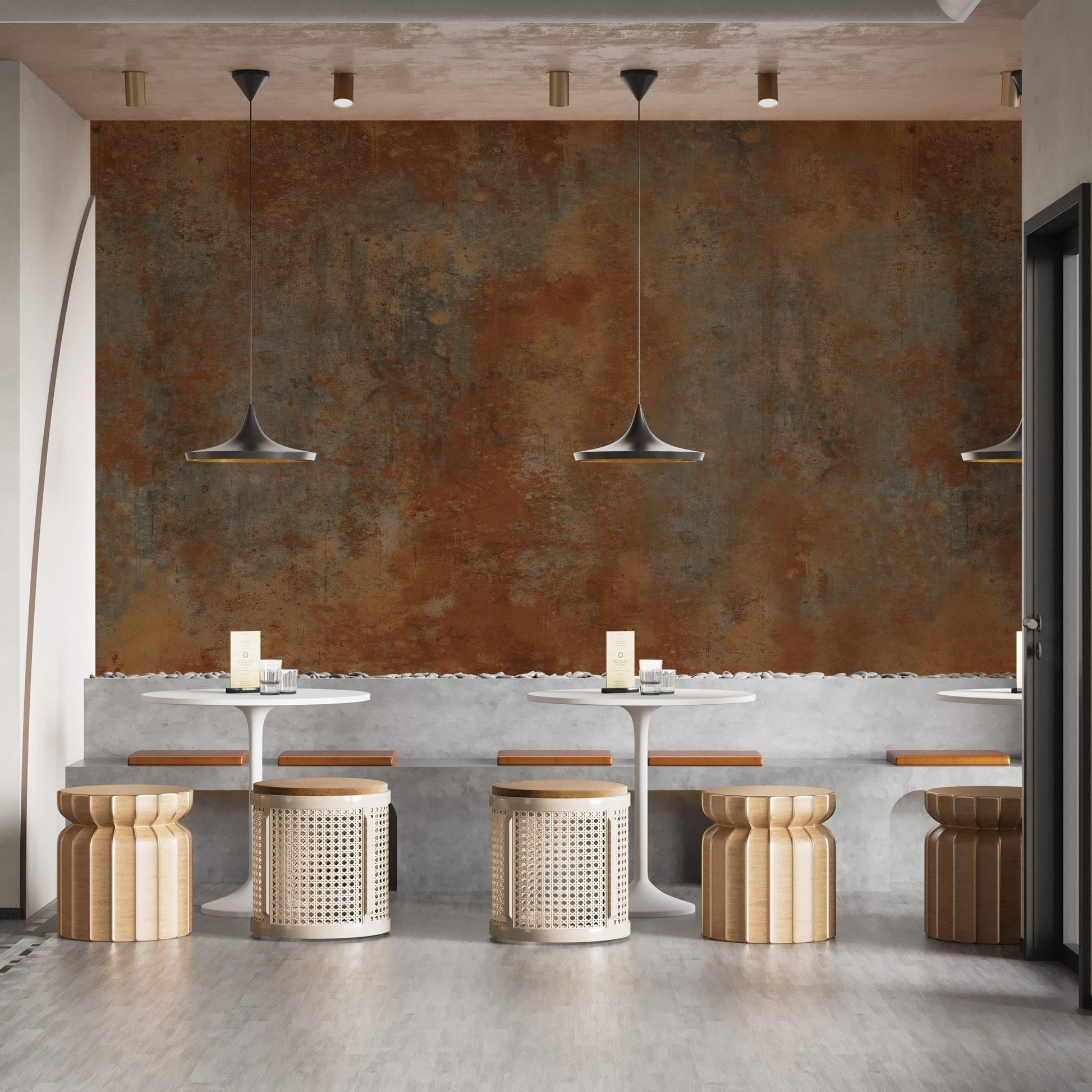 Brown Rust Metal Wallpaper - Wallanza