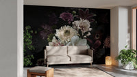 Serene butterfly bouquet mural for stylish and natural interiors.
