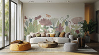 Butterfly Garden Wallpaper Mural - Wallanza