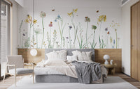 Butterfly garden mural perfect for creating a peaceful ambiance
