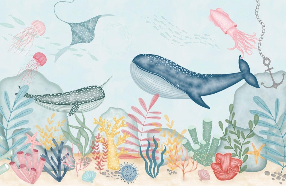 Marine Life Wallpaper Mural