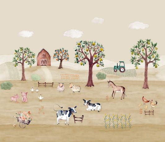 Farm Life Wallpaper Mural