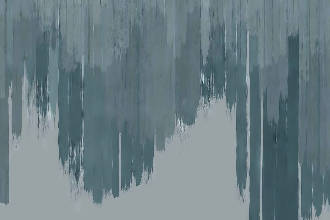 Blue Fade Abstract Wall Mural