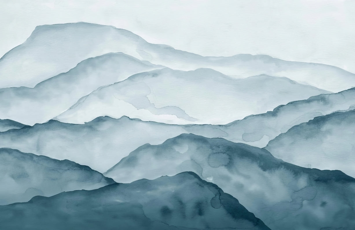 Misty Mountain Range Wall Mural