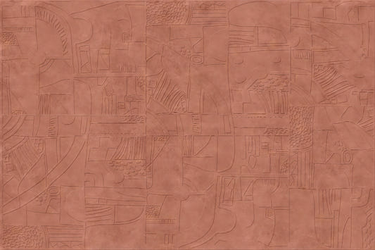 Modern Terracotta Textured Wallpaper Mural