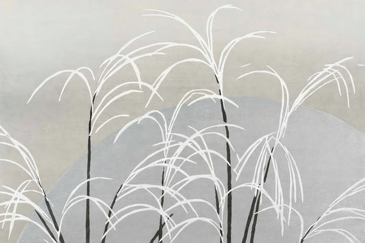 White Reeds Wall Mural