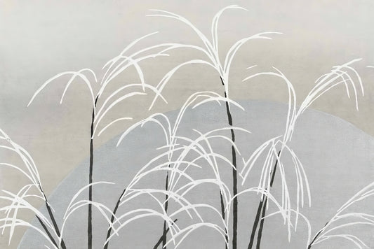 White Reeds Wall Mural