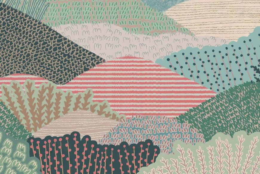 Vibrant Hills Wallpaper Mural