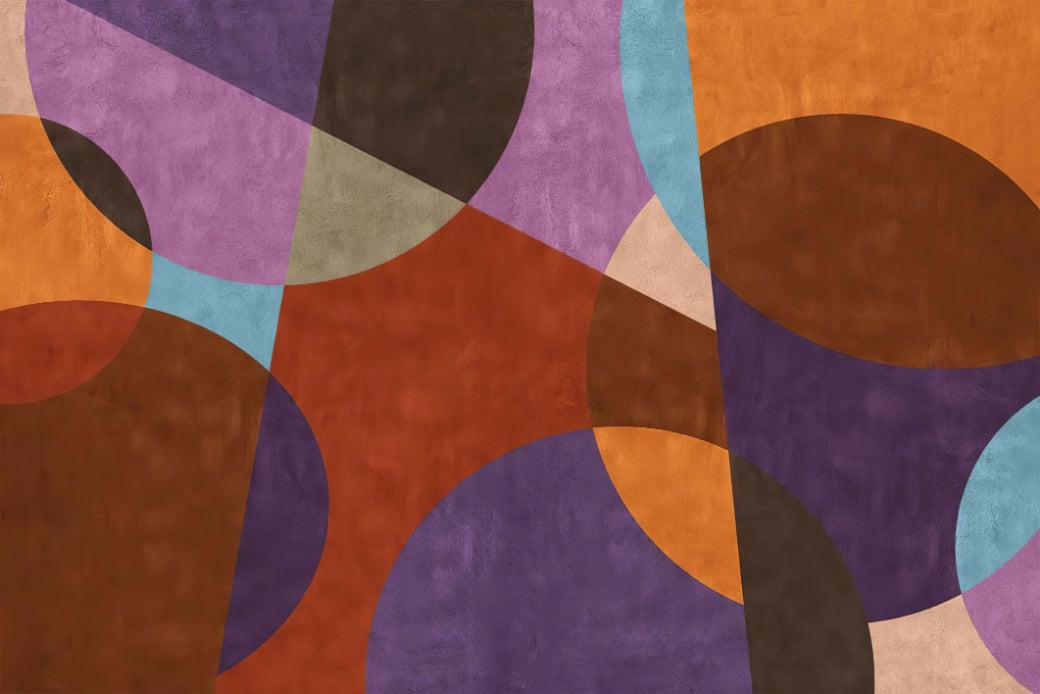 Colorful Geometric Shapes Wall Mural