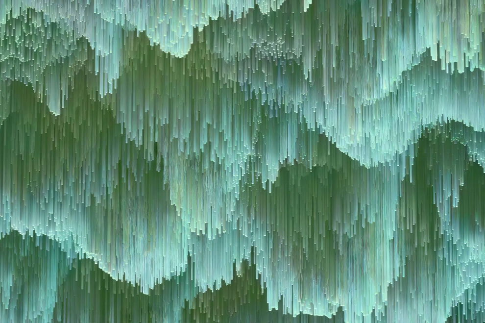 Green Crystal Wallpaper Mural