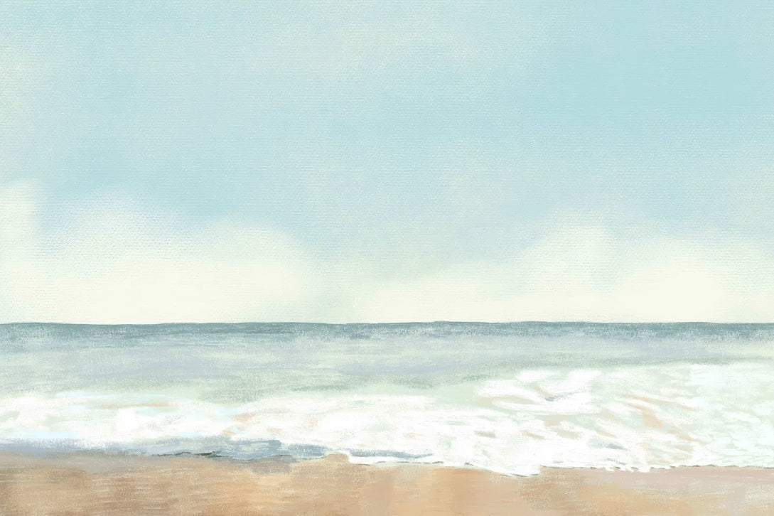 Watercolor Beach Wallpaper Mural