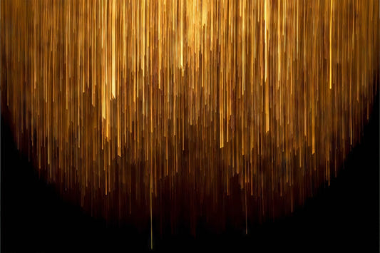 Gold Geometric Line Wallpaper Mural