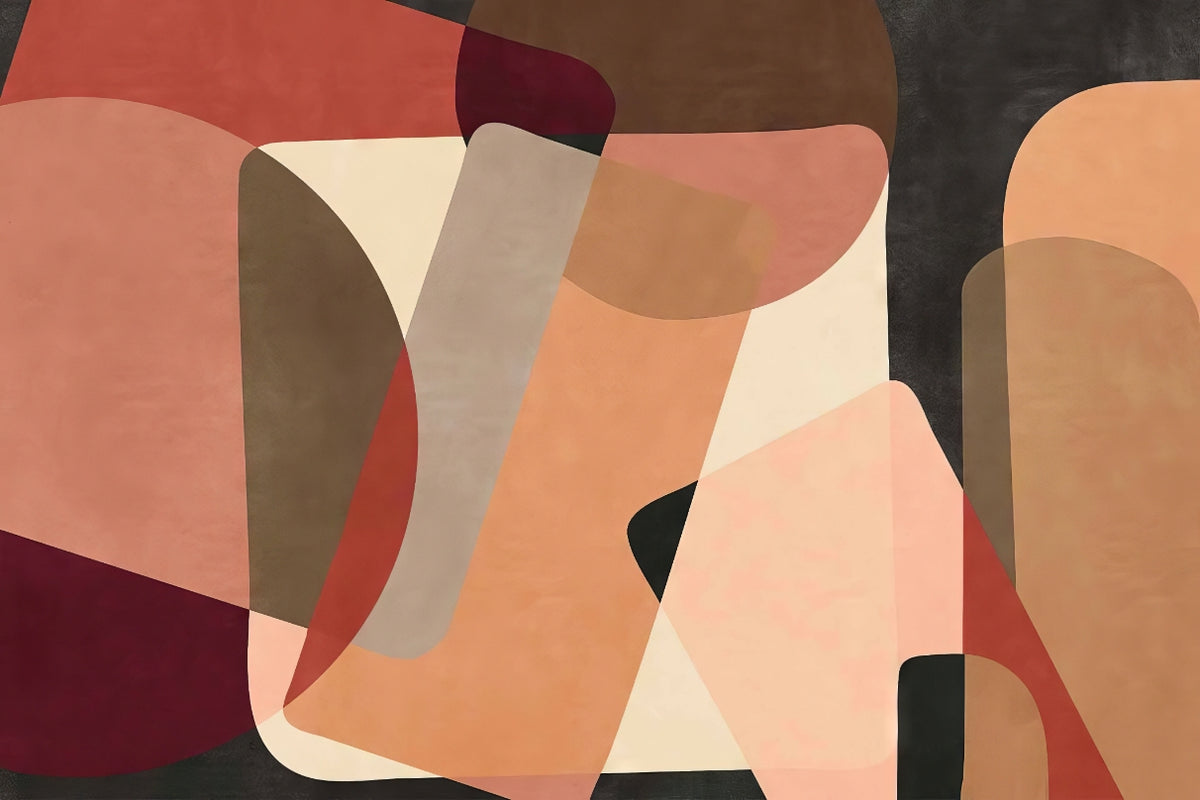 Modern Geometric Art Wallpaper in your room