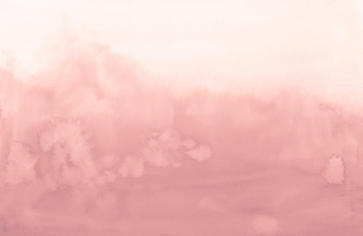 Watercolor Pink Ombre Wallpaper in your room — zoomed