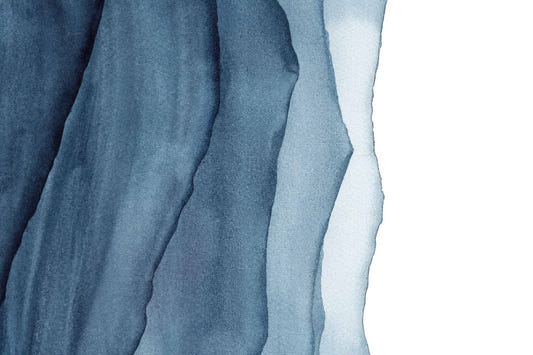 Abstract Blue Waves Wallpaper Mural