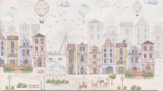 Old City Kids Room Wallpaper