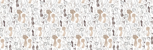 Artistic Faces Wallpaper Mural
