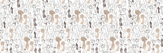 Artistic Faces Wallpaper Mural