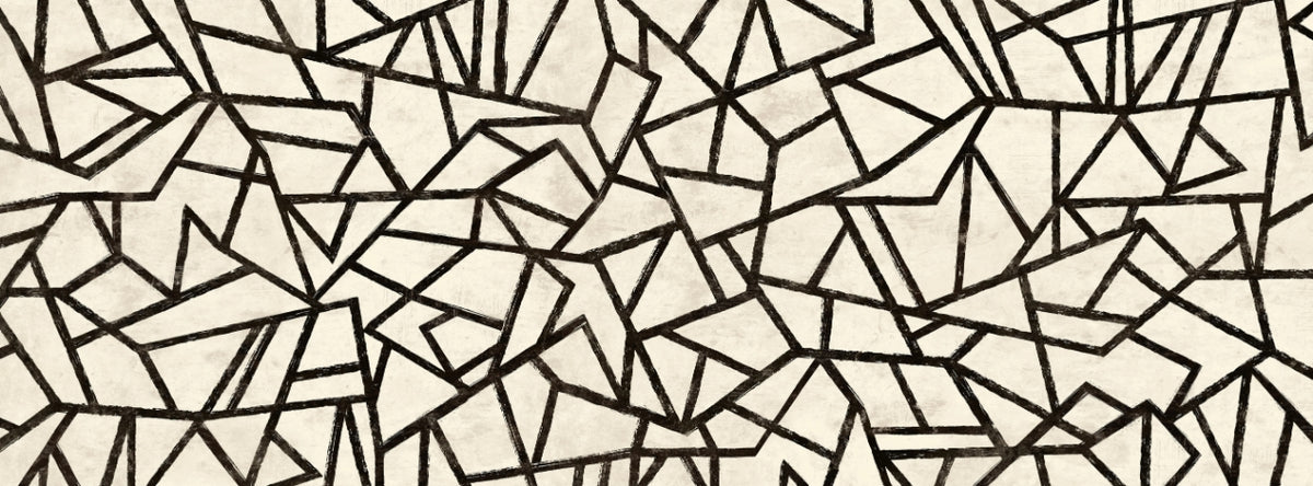 Modern Black Pattern Wallpaper Mural in your room
