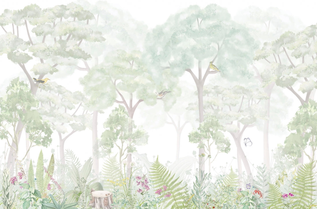 Serene Woodland Wallpaper Mural