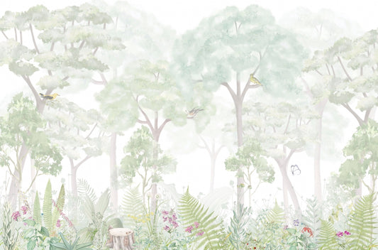 Serene Woodland Wallpaper Mural