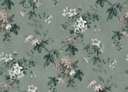 Green Chinoiserie Wallpaper