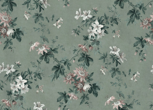 Green Chinoiserie Wallpaper