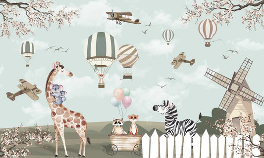 Kids Woodland Animals Wallpaper