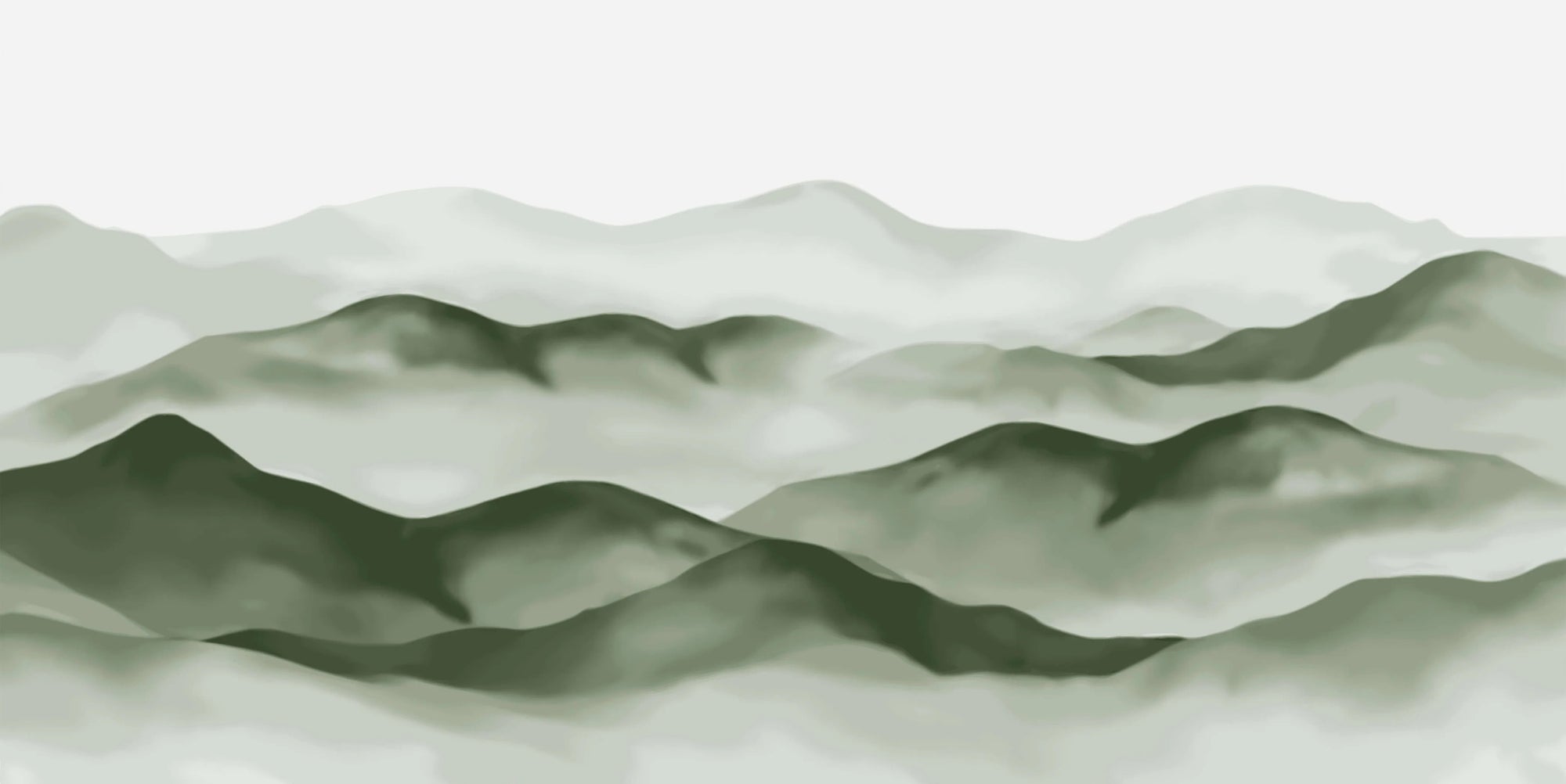 Green Misty Mountain Wallpaper