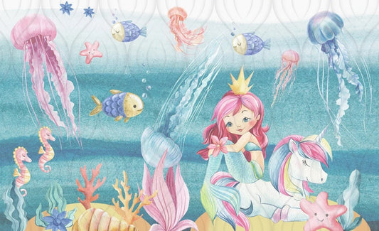 Magical Mermaid Kingdom Wall Mural