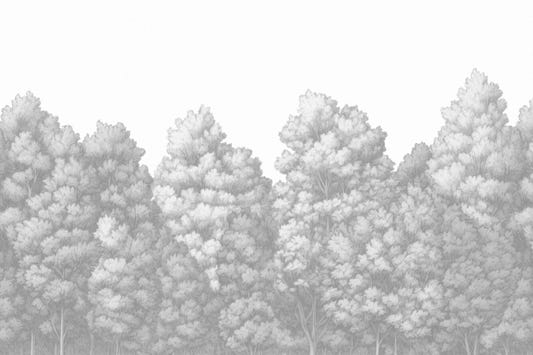 Grey Trees Wall Mural