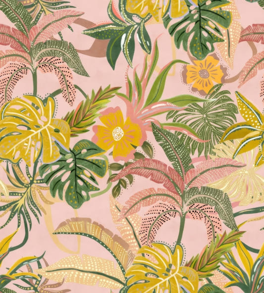 Colorful Tropical Leaves Wallpaper
