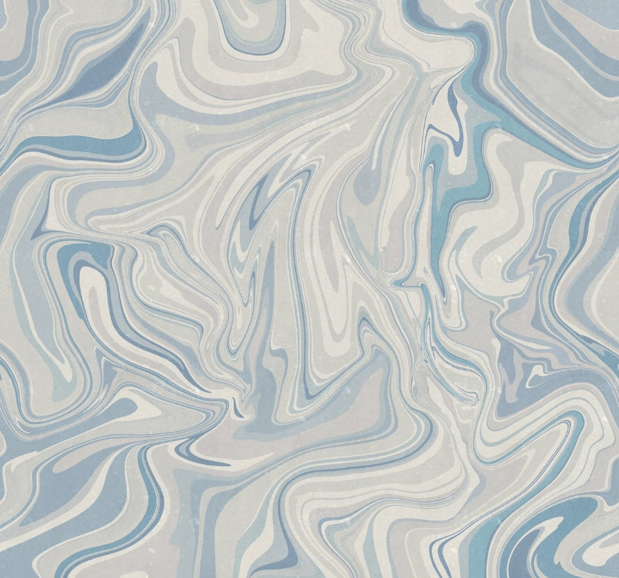 Blue Klint Misty Wall Mural