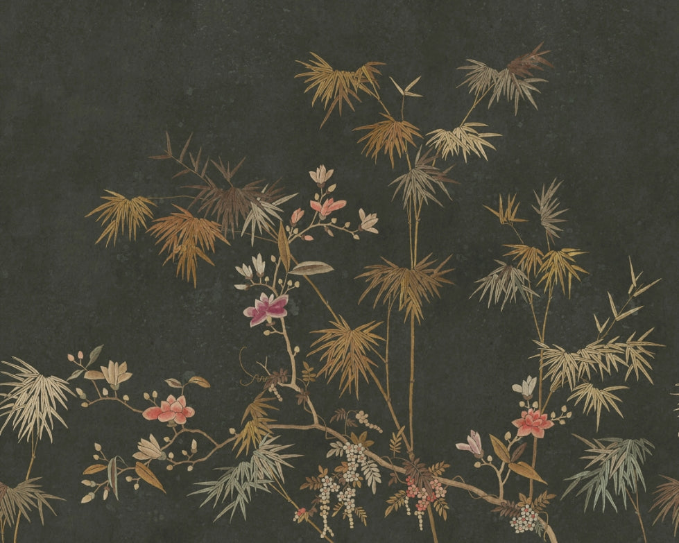 Bamboo Chinoiserie Garden Wallpaper Mural