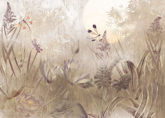 Dragonfly Pond Mural Wallpaper